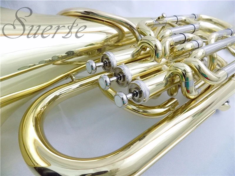 Bb euphonium 3+ 1 поршни компенсирующая система с ABS чехол для музыкальных инструментов Профессиональный euphonium horn
