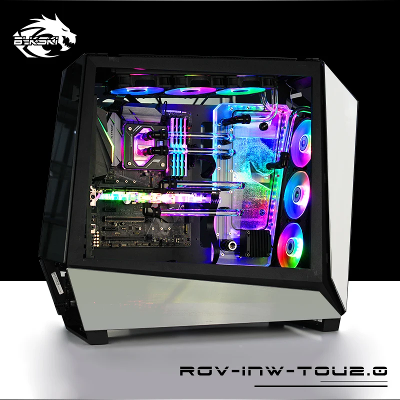 Акриловая доска BYKSKI водный канал раствор для IN WIN TOU2.0 чехол шасси блока ЦП GPU/3PIN RGB /