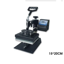 Sublimation heat press machine for T shirt logo size: 15x 20cm