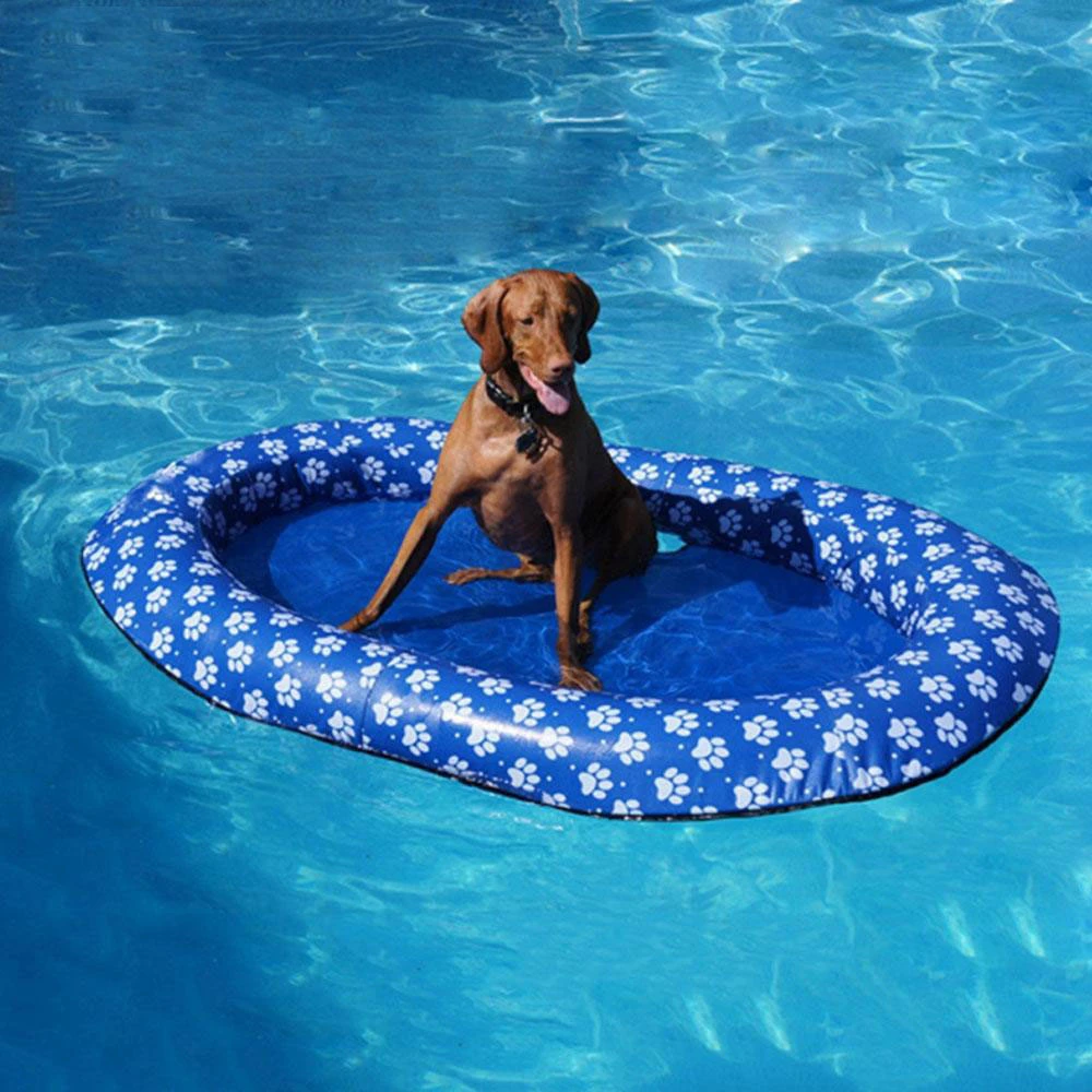 Distilleren impliciet Gering 140X90 Cm Grote Blauwe Hond Zwembad Float Opblaasbare Hond Huisdier Zwembad  Float Doggie Drijvende Vlot Zomer Hond Zwemmen zwembad Speelgoed Vlot -  AliExpress Sports & Entertainment