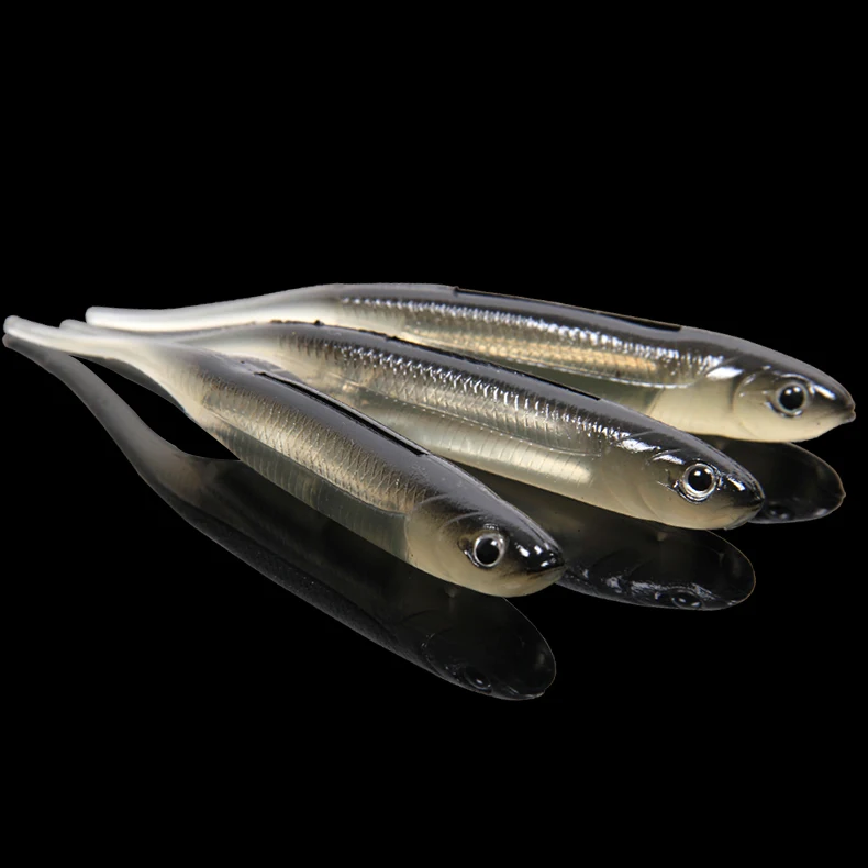 

3pcs/pack Trulinoya quality 100mm 6.2g soft baits in 3 colors soft fish special design fishing tackles lure for wholesalers