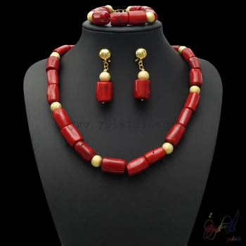 

free shipping!! new trend wholesale fashion jewelry sets/ african coral beads jewellery set for wedding