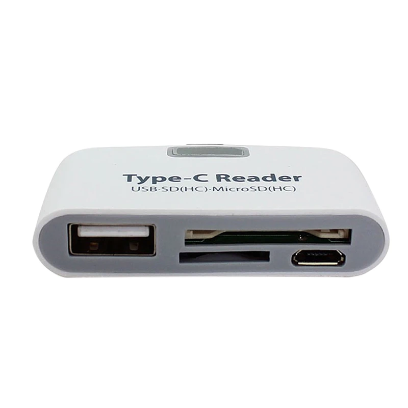 3 в 1 USB 2,0 Тип USB-C TF micro OTG кардридер для Macbook телефон планшет