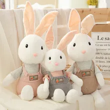1piece Comfort rabbit plush toy font b doll b font long eared rabbit children s cute