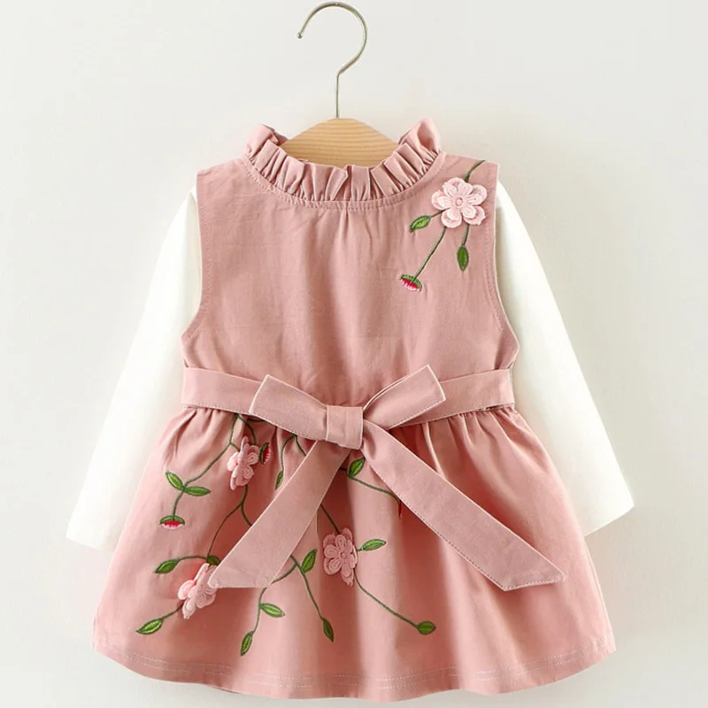 

Baby Clothing Sets New Spring Autumn 2pcs Baby Girls Clothes Printing Girls Party Dress Princess Dress Newborn Dress