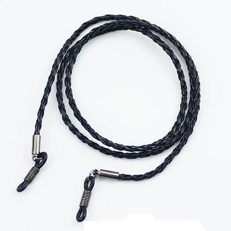 Twist Leather Glasses Chain Reading Eyeglasses Neck Strap Eyewear