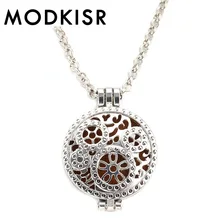 

MODKISR Wholesale Sweet High Quality 30mm Fashion Elegant Delicate Versati Essential Oil Diffusing Necklace Aroma Locket Pendant
