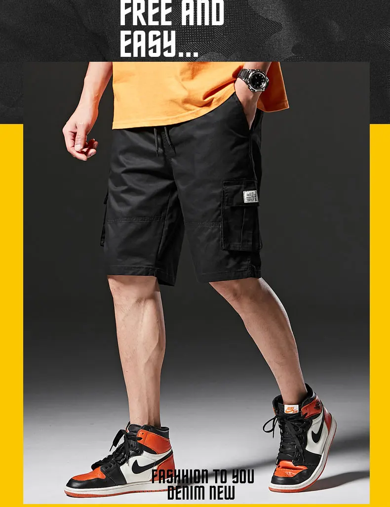 Мужские летние повседневные карманные мужские трусы шорты мужские военные короткие брюки спортивные брюки карго шорты плюс размер