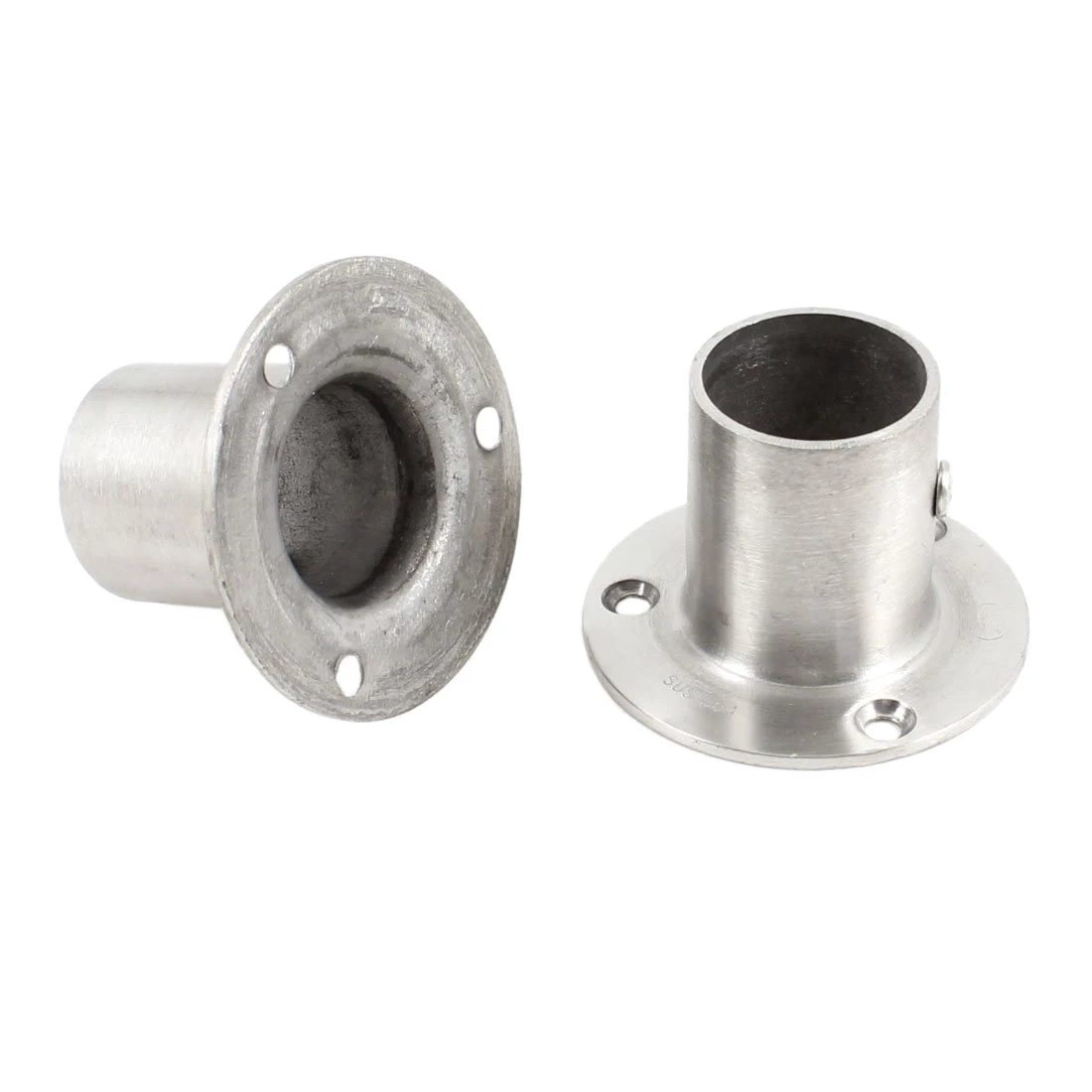 

LIXF Hot 2 Pcs 25mm x 38mm Silver Tone Stainless Steel Pipe Tube Weld Neck Flange