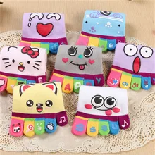 Novo quente-vender cinco toe meias femininas 5 pares/lote dos desenhos animados skid resistência 5 dedo meias senhora e mulher colorido dedo algodão meias