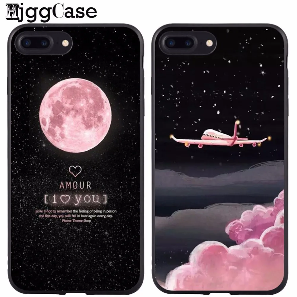 

Cartoon Cute Candy Airplane Fashion Space Moons soft silicone Phone Cover Case For iphone 5 5S SE 6 6S Plus 7 7Plus 8 8Plus X 10