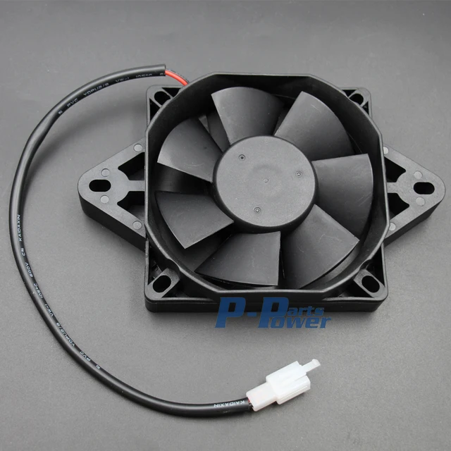 12 Volt Electric Engine Cooling Fan Radiator For Honda Kawasaki 12 Volt Electric Engine Cooling Fan Radiator For Honda Kawasaki Suzuki Motorcycle Atv Mx Black New
