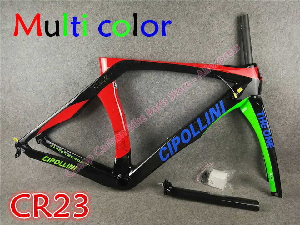 T1000 3 K/UD/1 K MCipollini RB1K одна карбоновая дорожная рама Cipollini с XXS/XS/S/M/L/XL матовая/глянцевая 24 цвета на выбор - Цвет: 3K CR23