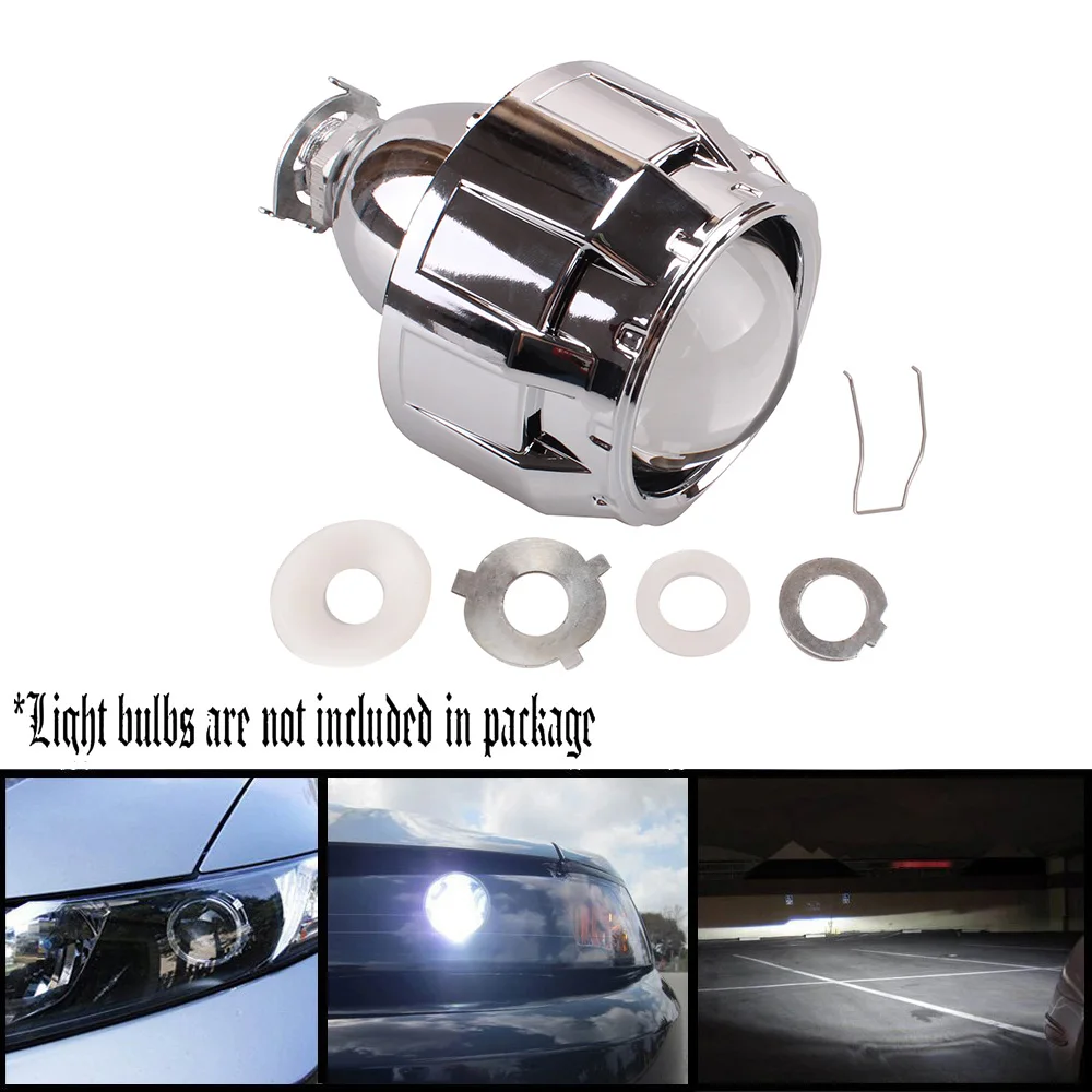 1x Upgrade Full Metal 2.5" Mini Projector Leader Kit HID LHD Projector