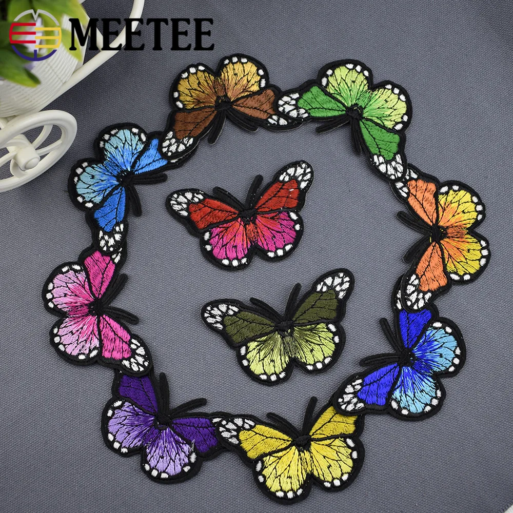 2018 Patches Bordados Fallout Delicate Butterfly Embroidery Cloth Paste Gum Decals Are Patch Full Hole Filling ZK2510 | Дом и сад