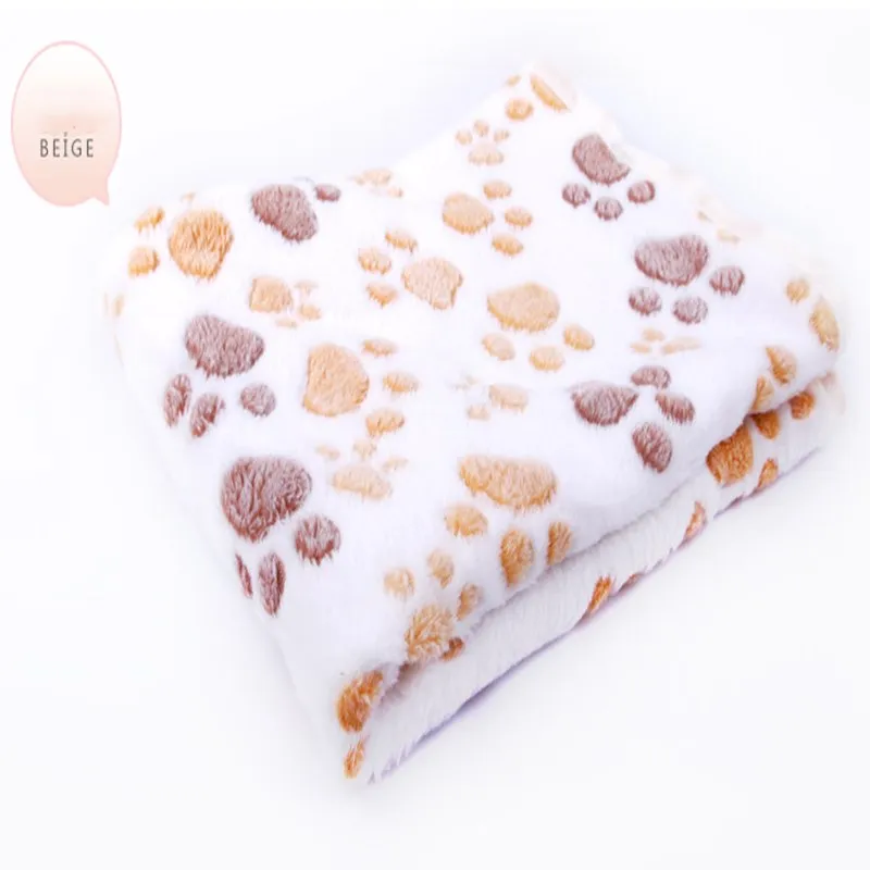 

Warm Foot Print Pet Cat Dog Blanket Winter Soft Sleeping Mattress Small Medium Pet Cat Dog Accessories