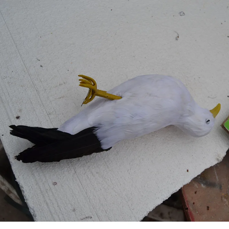 big simulation Seagull toy foam/&fur wings seagull bird model about 55x30cm