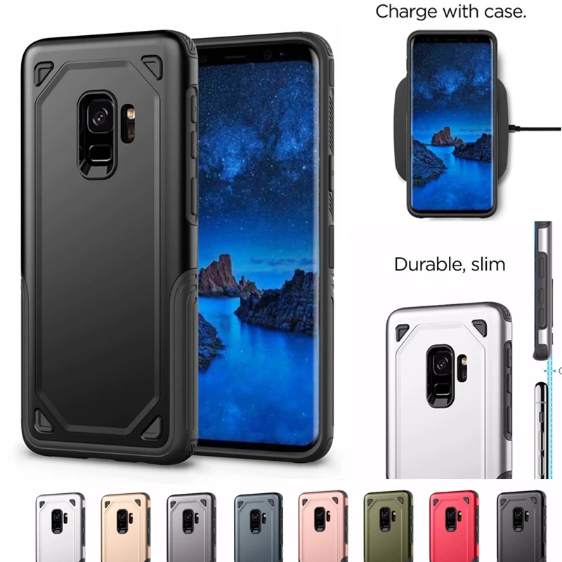 Для Samsung Galaxy J2 Pro J4 J6 J8 2018 Гибридный ПК + ТПУ тонкий прочный защитный противоударный