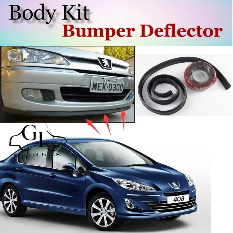 

Bumper Lip Deflector Lips For Peugeot 406 407 408 508 Front Spoiler Skirt For TopGear Fans Car View Tuning / Body Kit / Strip