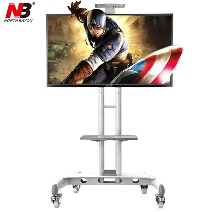 

AVA1500-60-1P Mobile TV Cart 32"-65" Flat Panel LED LCD Plasma TV Stand With Camera Tray and AV Shelf