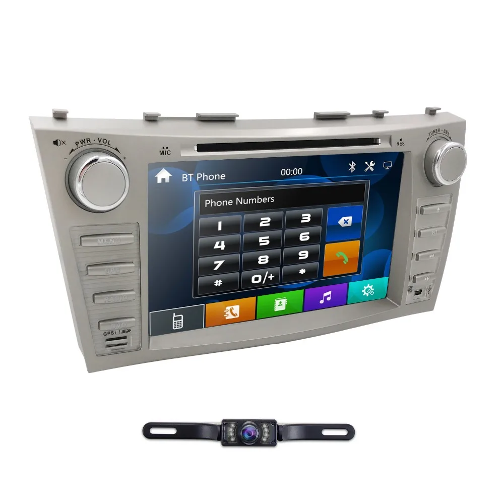 Perfect 8" 2Din Car DVD Player For Toyota Camry 2007-2011 AURION 2006-2011 Radio Stereo GPS Navigation DAB+ Mirror Link Bluetooth+Camera 2