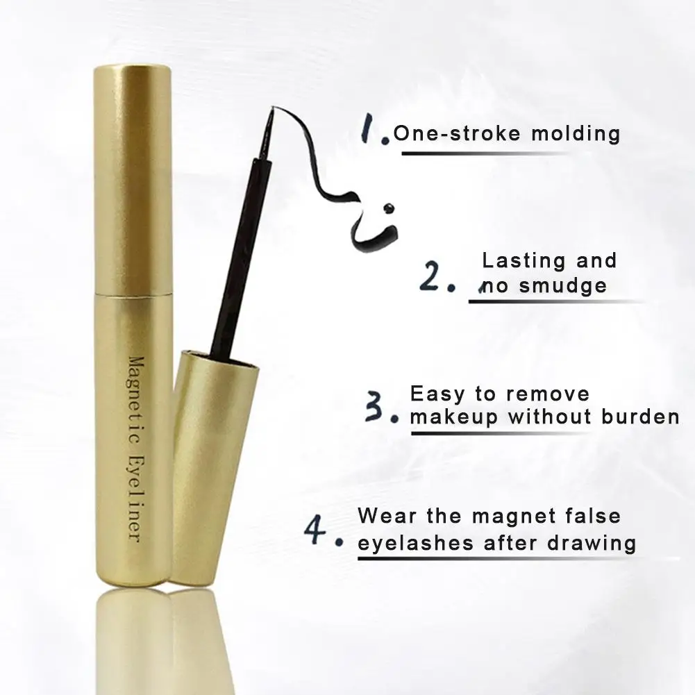 Magnetic Eyeliner Magnet False Eyelashes Set Waterproof Natural Long Lasting Liquid Eyeliner Kit