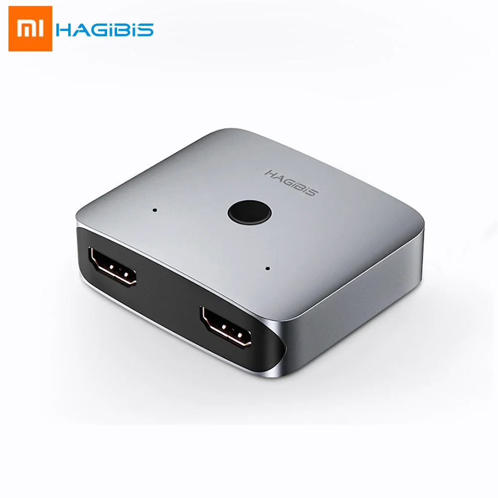 Многофункциональный адаптер конвертер Xiaomi hagils HDMI двойной сплиттер