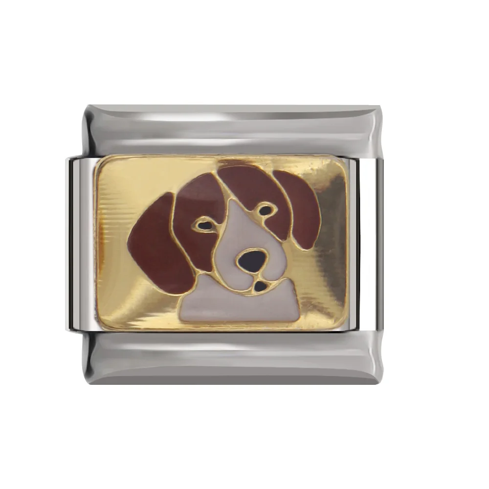 Hapiship 9mm Width Original Daisy Animal Cat Dog Horse Rabbit Lion Bear Wolf Sheep Charm Fit Bracelet Stainless Steel Link DJ42A Hapiship 9mm Width Original Daisy Animal Cat Dog Horse Rabbit Lion Bear Wolf Sheep Charm Fit Bracelet Stainless Steel Link DJ42A