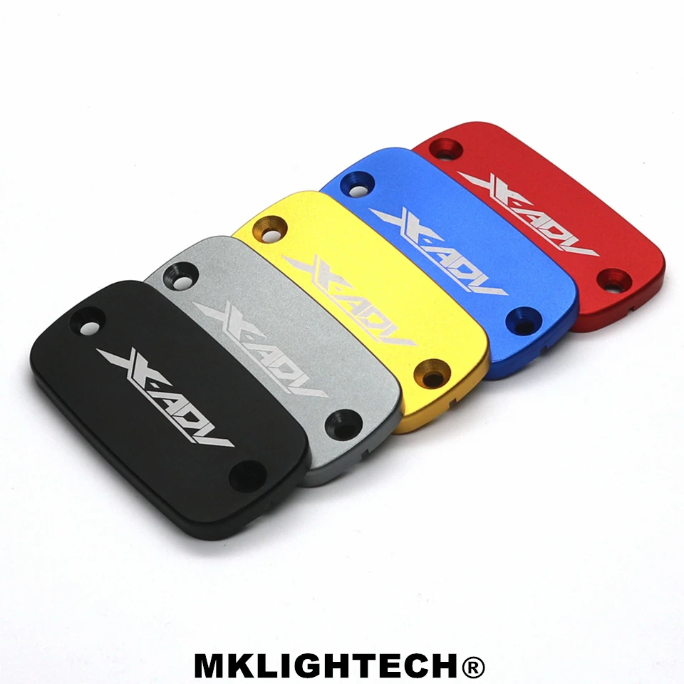 

MKLIGHTECH FOR HONDA XADV X ADV X-ADV 750 2017-2018 CNC Aluminum Motorcycle Brake Fluid Fuel Reservoir Tank Cover Cap