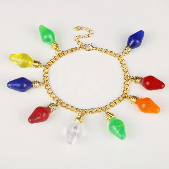 STRANGER THINGS Crystal Beads Alloy Pendant Fashion Alloy Bracelet Christmas Gift For Woman High Quality Jewelry - Окраска металла: gold