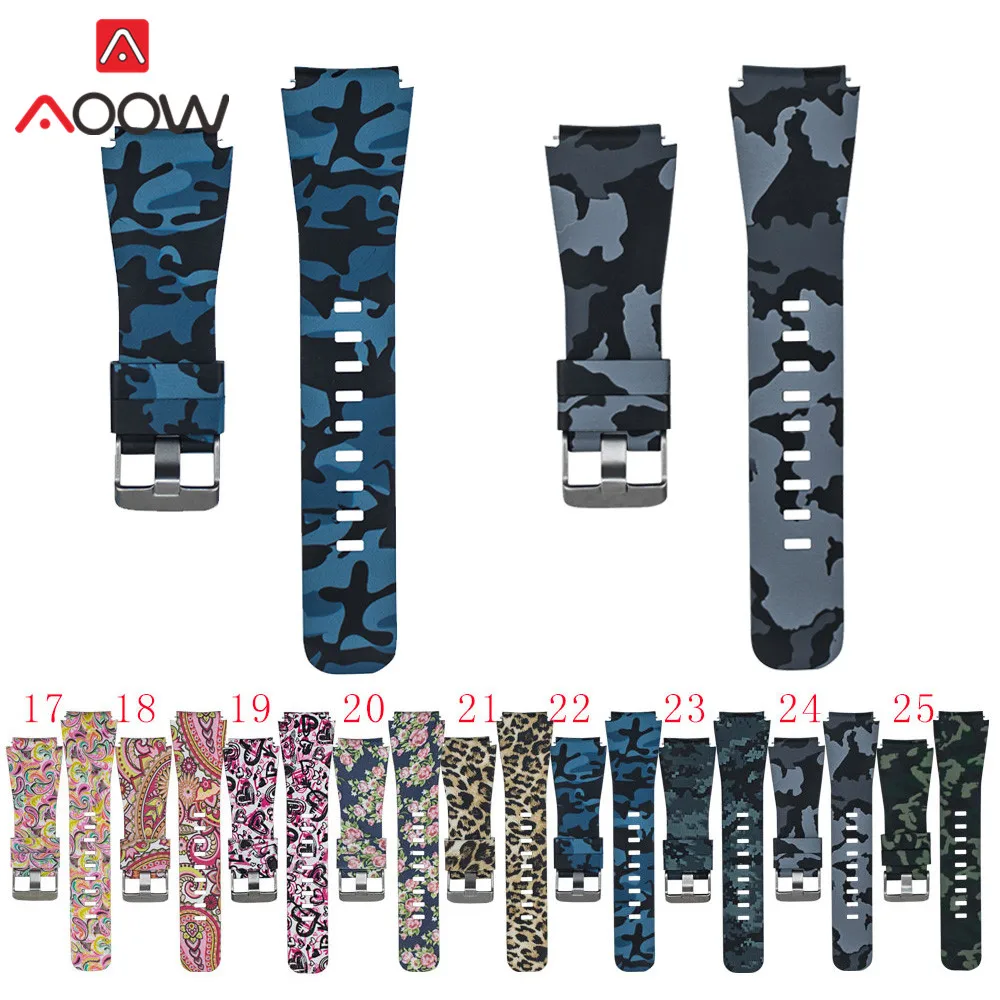 

22mm Silicone Watchband for Gear S3 Classic/ Frontier Replacement Bracelet Band Strap Accessories for Galaxy 46mm Huami Amazfit