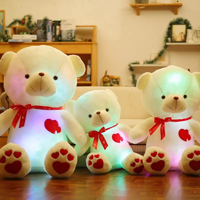 glowing teddy bear