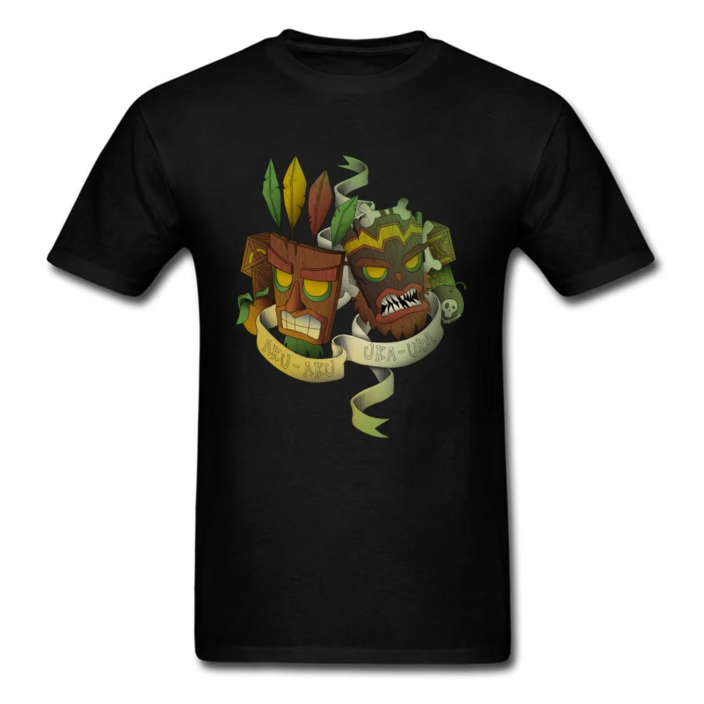 aku uka brothers 7215 Top T-shirts Short Sleeve Casual Newest Mens NEW YEAR DAY Tops & Tees Casual Tee-Shirts O Neck Pure Cotton aku uka brothers 7215 black