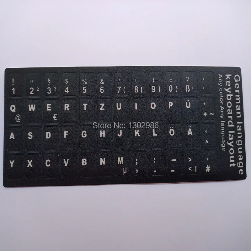 5 шт. немецкие буквы Алфавит обучения клавиатура раскладка наклейка для ноутбука/настольного компьютера клавиатура 10 дюймов или выше планшетный ПК