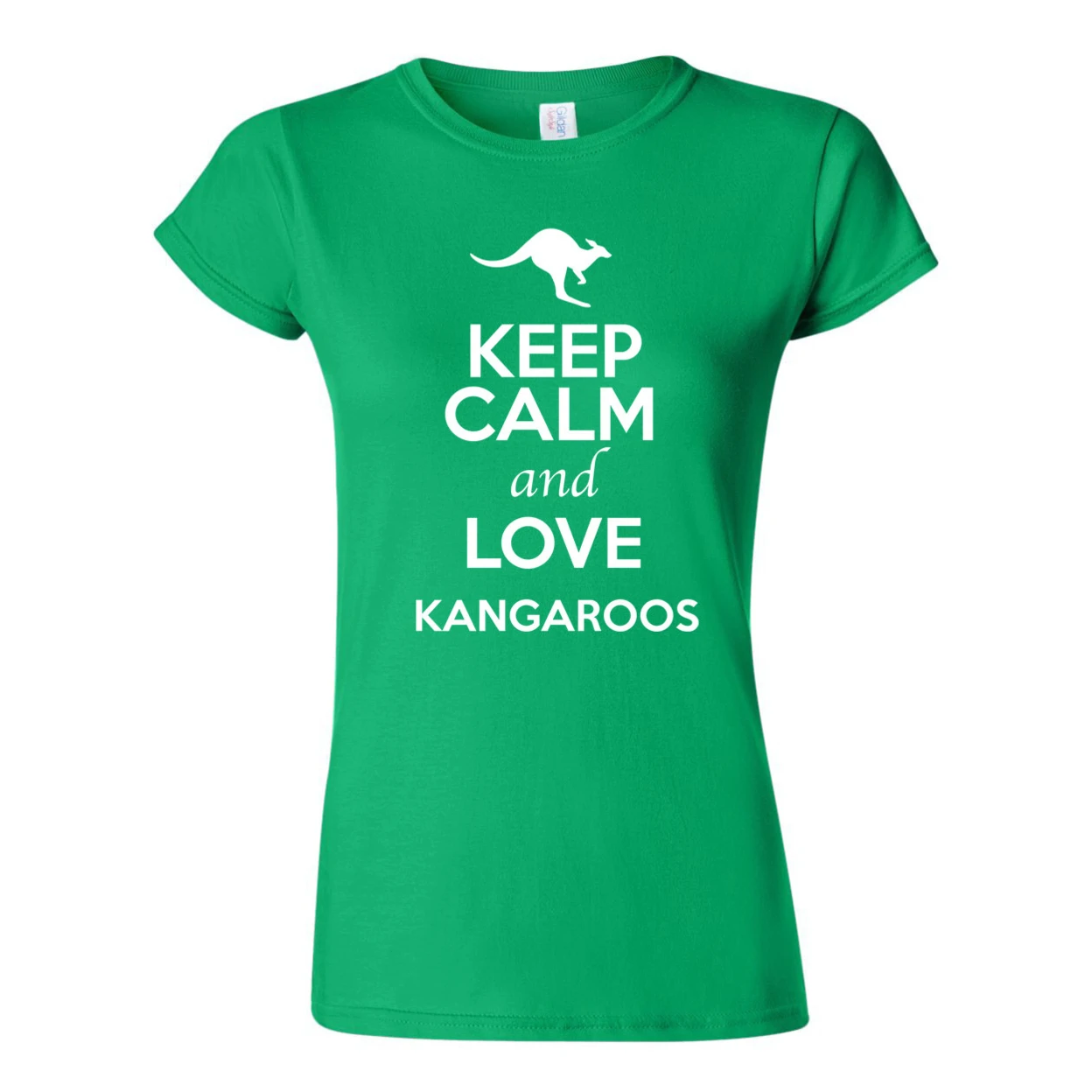 Junior Keep Calm And Love Kangaroos Animal Lover Humor T-Shirt Tee 2366 (1)