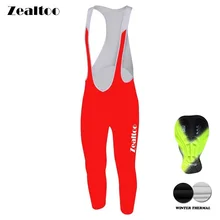 Zealtoo зимний термальный флисовый велосипедный длинный комбинезон для велоспорта с 3D гелевой накладкой для велосипеда, трико для велоспорта Mtb для мужчин, Ropa Ciclismo, велосипедные штаны