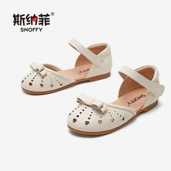 

Girls sandals Cut Out Bow Summer Princess Leather Shoes Children Flower Sandals Kids Wedding Shoes Dress Party Shoes TX501