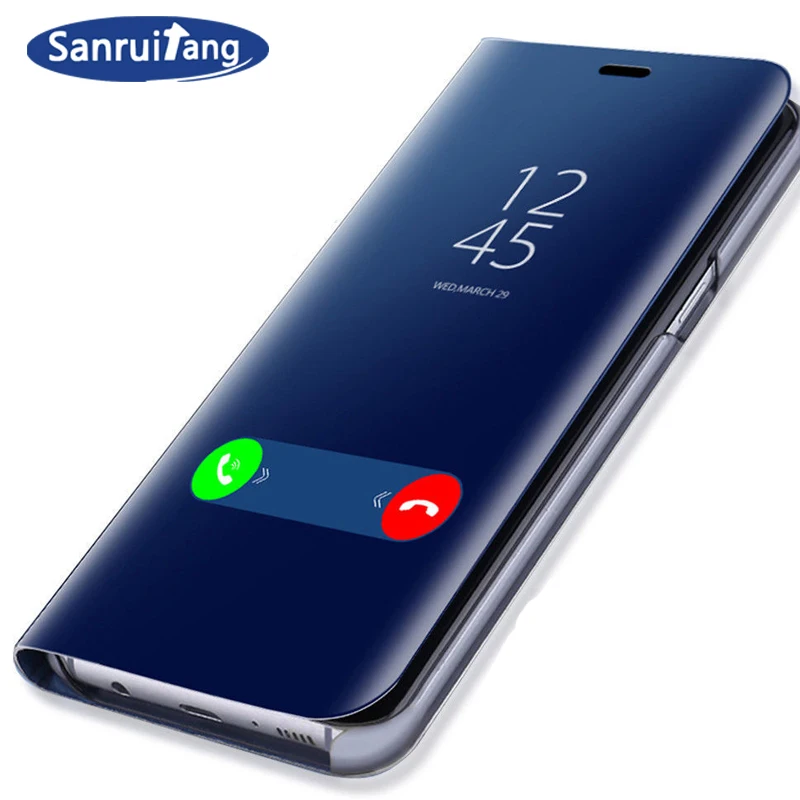 

Smart Mirror Flip Phone Case For Oneplus 1+ 7 Pro 6T 6 7t Luxury Leather Cover coque For funda 7 pro 6t 6 1+3t 1+7 accessories