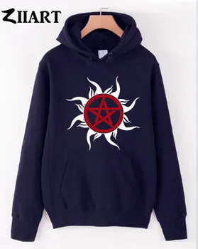 

supernatural protective seal brush couple clothes girls woman female autumn winter cotton fleece hoodies