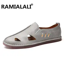 Летние сандалии; Мужская обувь; высококачественные удобные мужские пляжные сандалии; модная повседневная обувь; Sapato Masculino Zapatos; большие размеры 38-47