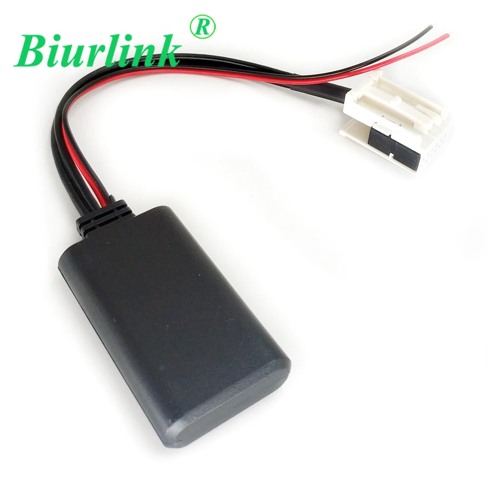 

Biurlink Wireless Audio Input Bluetooth Module Aux Cable Adapter for Volkswagen RCD210 RCD310 RCD510 12Pin CD Changer Socket