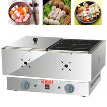 1 шт. FY-21 Электрический многофункциональный коммерческий двойной цилиндр приготовление Канто машина для закусок оборудование для приготовления пищи горшок