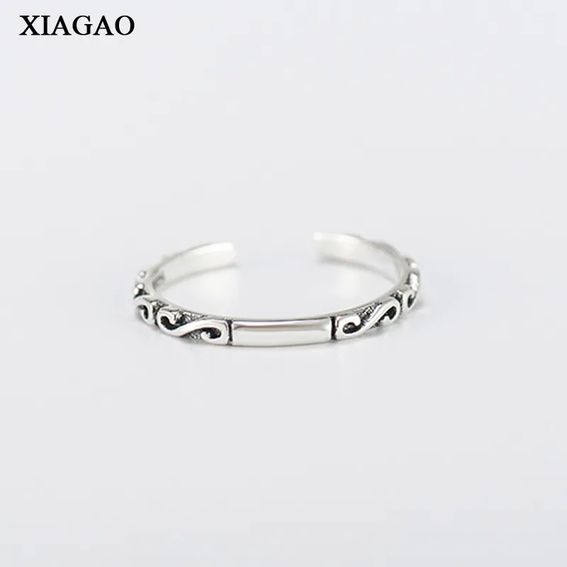 

XIAGAO Drop Shipping Korean Jewelry Authentic 100% 925 Sterling Silver Finger Simple Ring for Women Wedding Party AART0115