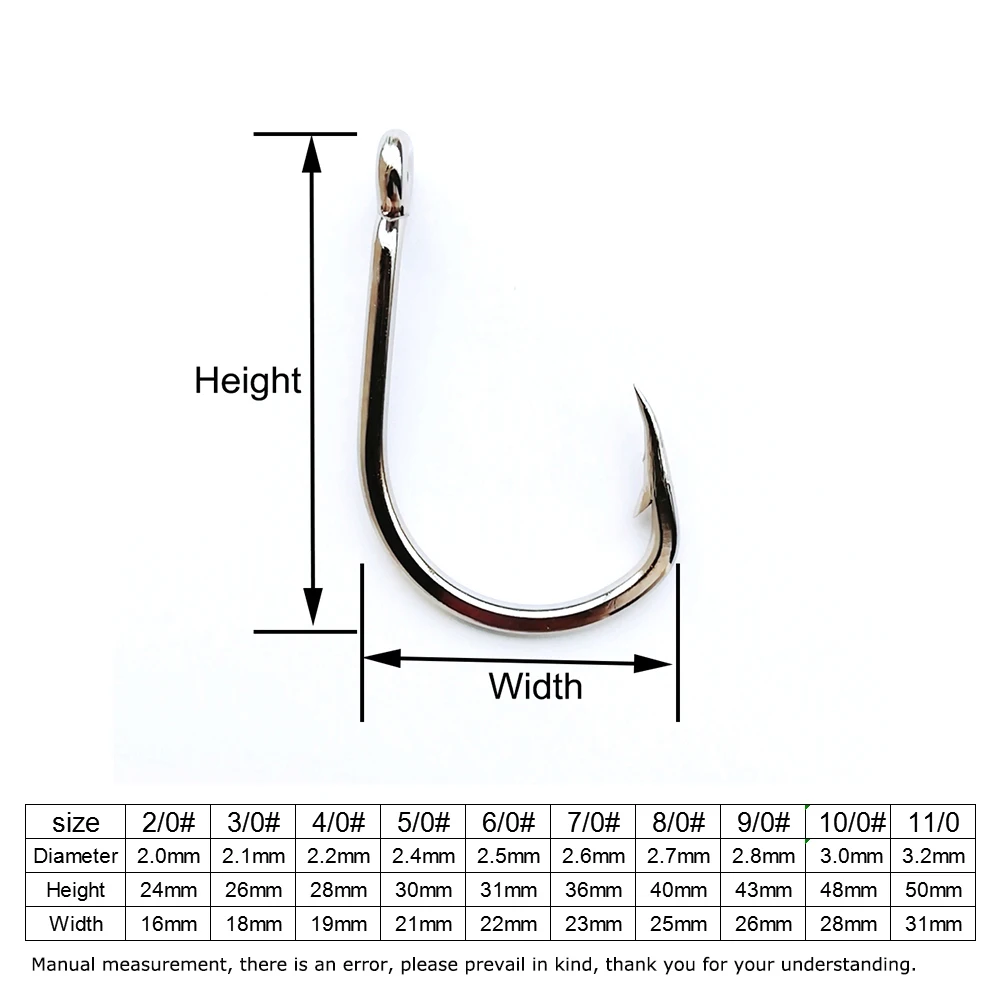 Круглые рыболовные крючки из нержавеющей стали, рыболовные крючки для живой приманки, рыболовные крючки для пресной воды, морской рыбалки, Аксессуары для рыбалки