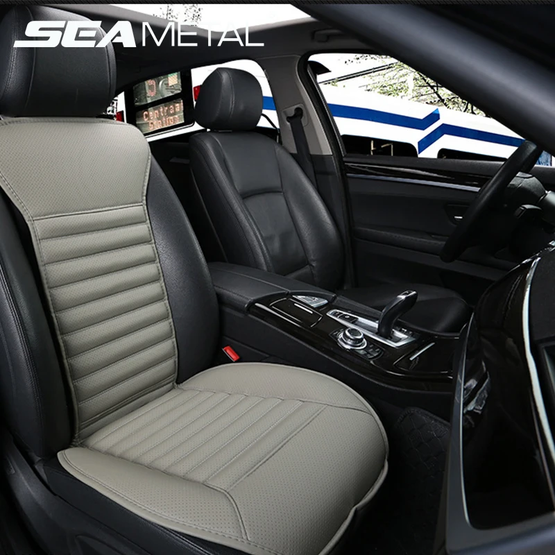 

Car Seat Covers Set Universal PU Leather Charcoal Auto Cushion Seat Protector Front Chair Four Seasons Breathable on Accessories