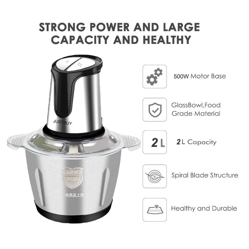 Cena Dwie prędkości ze stali nierdzewnej maszynka do mielenia mięsa Chopper elektryczny automat do mielenia mięsa wysokiej jakości młynek do użytku domowego robot kuchenny