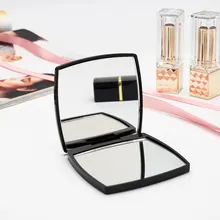1 шт. мини-зеркало квадратное мини-зеркало для девочек двухстороннее портативное зеркало карманное косметическое зеркало