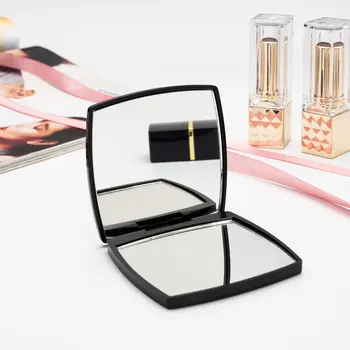 

1pcs （no logo)mini mirror square girl mini double-sided portable mirror pocket makeup makeup mirror