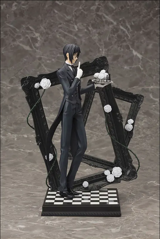 25 см Black Butler Себастьян Михаэлис ARTFX J Brinquedos модель коллекции Игрушечные лошадки куклы аниме мультфильм Рождественский подарок Электронные Игрушки для мальчиков