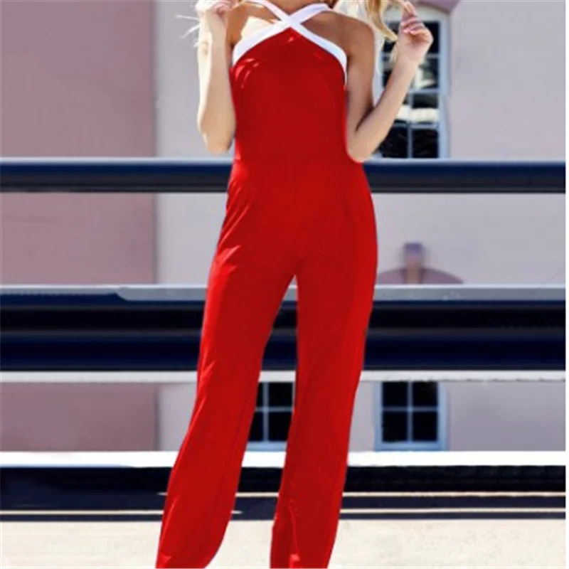 

Women Pants Summer Office Lady Jumper Pants Women Work Woman Patchwork Wide Legs Jumpsuits Trousers Plus Size Sexy Lady Trousers